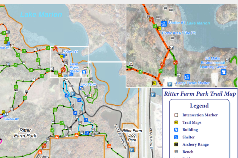 Ritter Farm Park Trail Map